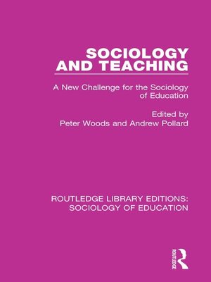cover image of Sociology and Teaching